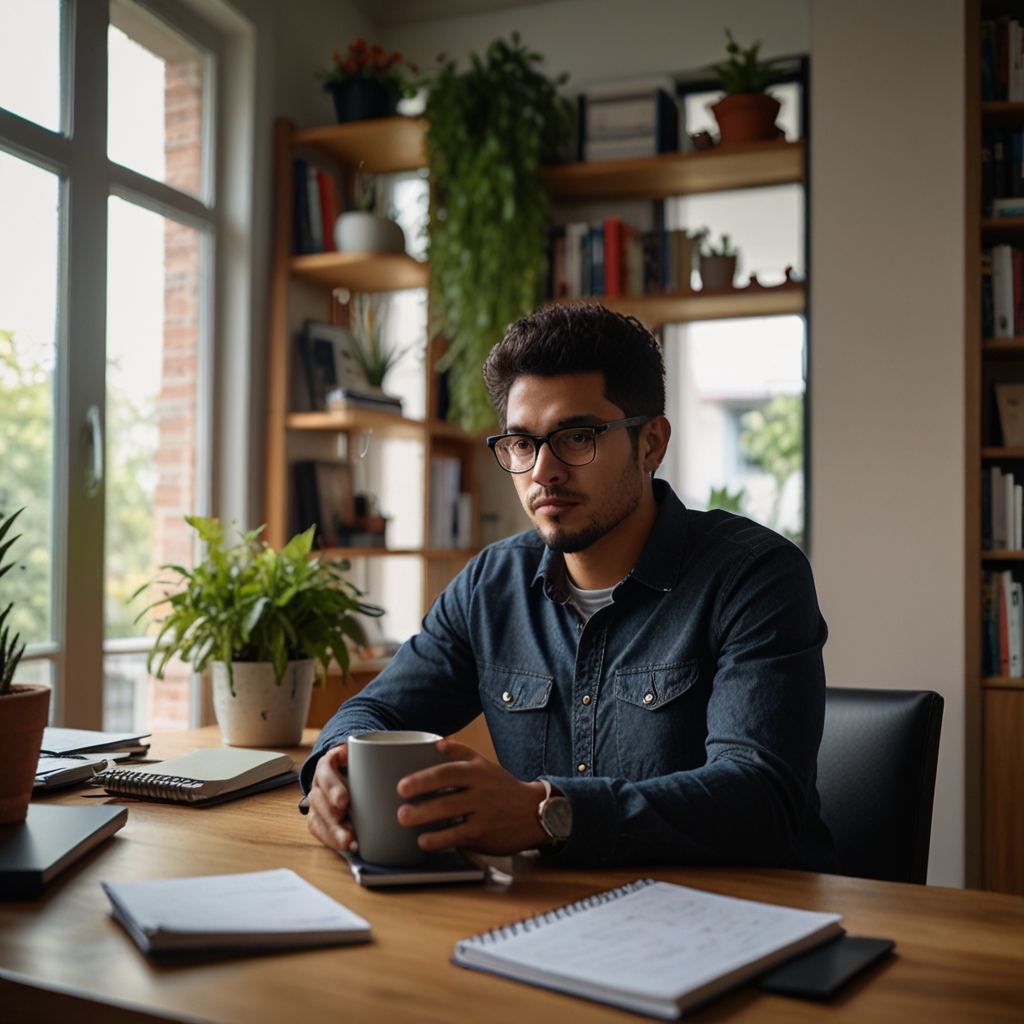 Freelancer trabajando